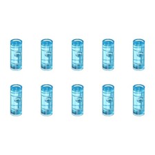 10pcs Round Bubble Level 15x6mm Mini Circular Bullseye Spirit Levels, Blue