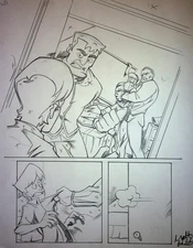 Wonderdog Inc. MATT HEBB Original Hand Drawn Interior Comic Book Page Arcana