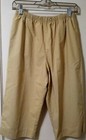 KAREN SCOTT CAPRI CROPPED PANTS KHAKI BEIGE ELASTIC WAIST SMALL S PETITE? READ! — photo 1