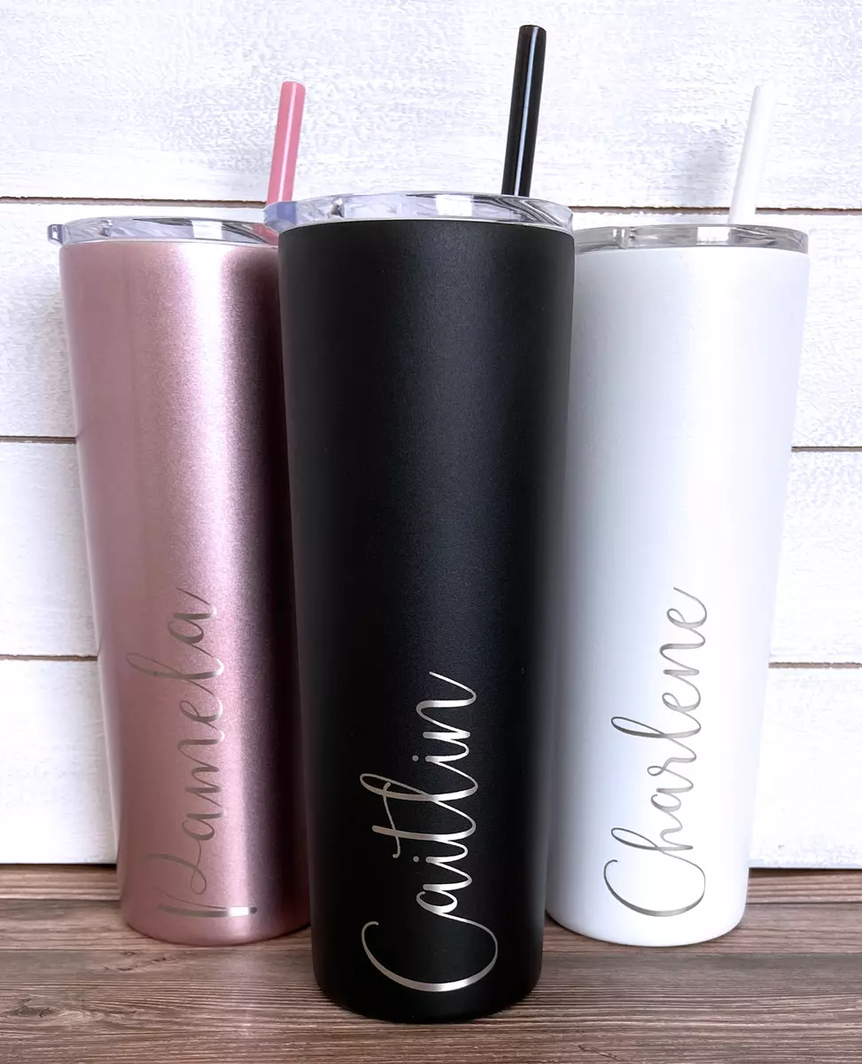 Personalized Initial & Name Shimmer Tumbler