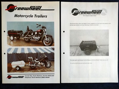 Freewheel Motorcycle Trailers Pullamn 20 Prospekt für Harley Davidson Kawasaki