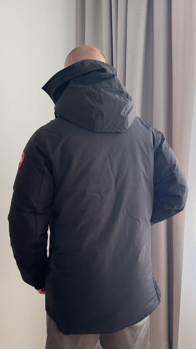 Men's CANADA GOOSE Sanford Parka Down Puffer Jacket Hooded Black