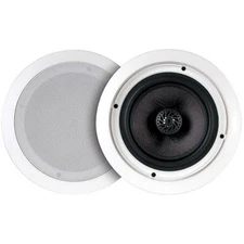 6.5" In ceiling Bluetooth Speaker System Built in Amplifier 9" frame  2 NEW