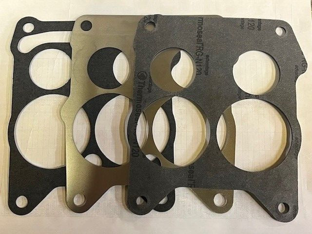 Quadrajet Carburetor to Intake gasket set 1965-1969 Chevrolet, 1967 Pontiac V-8