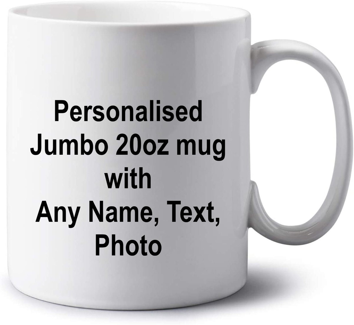 Personalised Jumbo 20oz Coffee Mug Custom Name Extra Large Photo Mug Tea Cup  | eBay