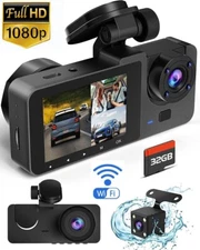 4K HD 1080P DVR Car Dual Lens Dash Cam WiFi Front/Rear Video Recorder Camera