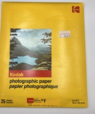 Vintage Kodak photographic paper 2524 25 sheets 74f ektacolor 8x10 sheets new