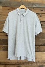 True Classic Mens Polo Shirt XXL Light Gray Short Sleeve NEW