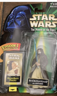 Star Wars POTF Ben (Obi-Wan) Kenobi with Lightsaber Flashback Photo