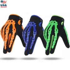 Motorcycle Skeleton Full Finger Gloves for Men Motorbike Motocross Riding Gloves