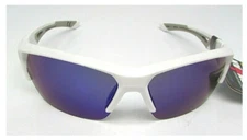 Foster Grant IronMan INTERFERENCE WHITE Polarized Sunglasses NEW See Description