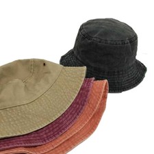 Soft Stone wash Bucket hat Festival holiday sun hats BUY 2 GET ONE HALF PRICE