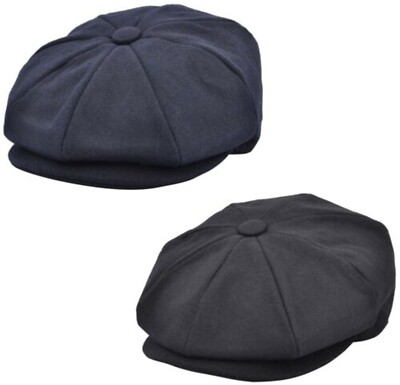 Herren Damen Zeitungsjungenmütze Schirmmütze Flatcaps Uni Bakerboy Peaky Blinders Hüte
