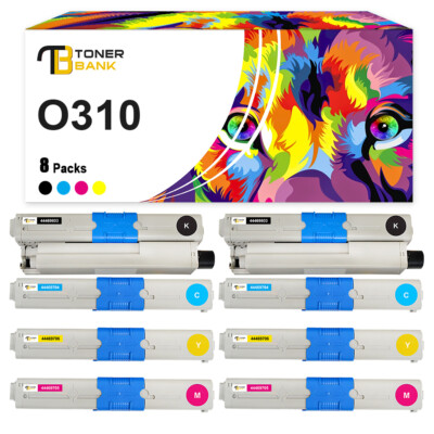 8 Toner XXL PlatinumSerie für OKI MC 361 DN MC 362 DN MC 561 DN MC 562 DN MC 562