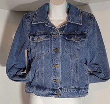 Bagatelle Womens Jean Denim Jacket Coat Size Medium