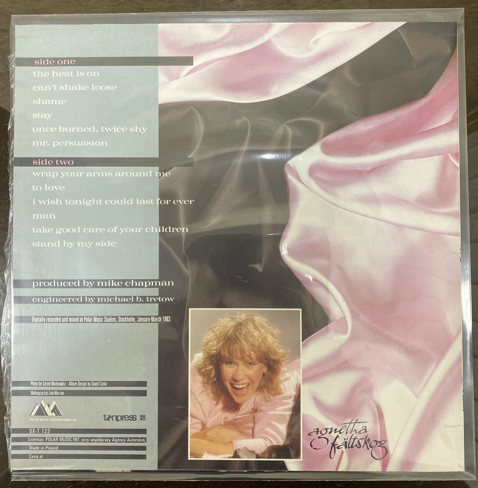 Vinyl record - Agnetha Fältskog – Wrap Your Arms Around Me, Tonpress SX-T 122 - Image 3 of 4