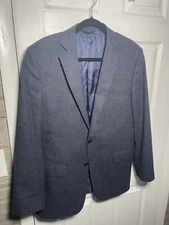 Brooks Brothers Men’s Wool Navy Plaid Regent Fit Blazer Jacket Size 42R