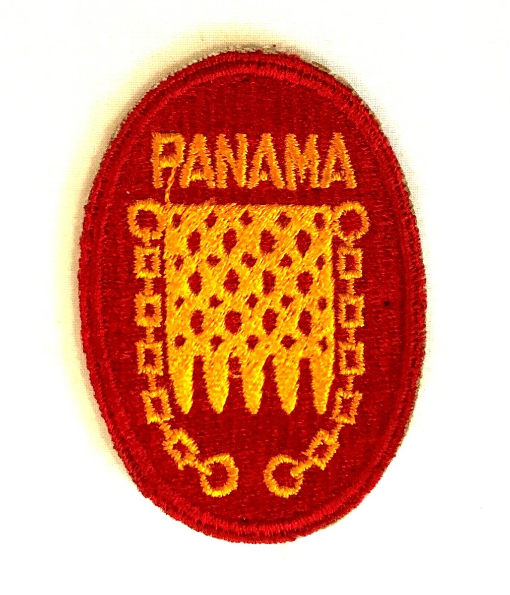 Original WW II US Army Panama Hell Gate Patch