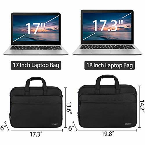 17 inch Laptop Bag Expandable Briefcases for Men Women Water Resistant Business