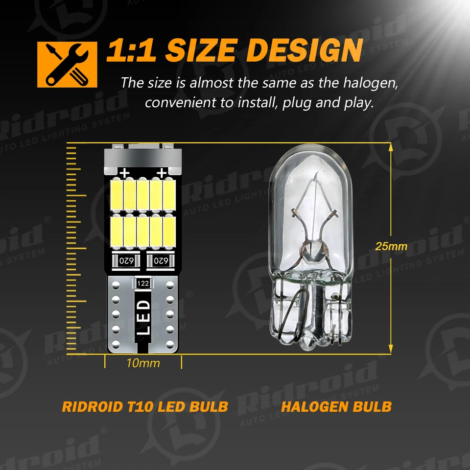 Белый светодиодный интерьер фары пакет набор для 2010-2024 Toyota 4Runner 3014 SMD + инструмент - Изображение 4 из 4