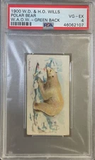 1900 Wills Wild Animals Of The World (Green Back) POLAR BEAR PSA 4 VG-EX