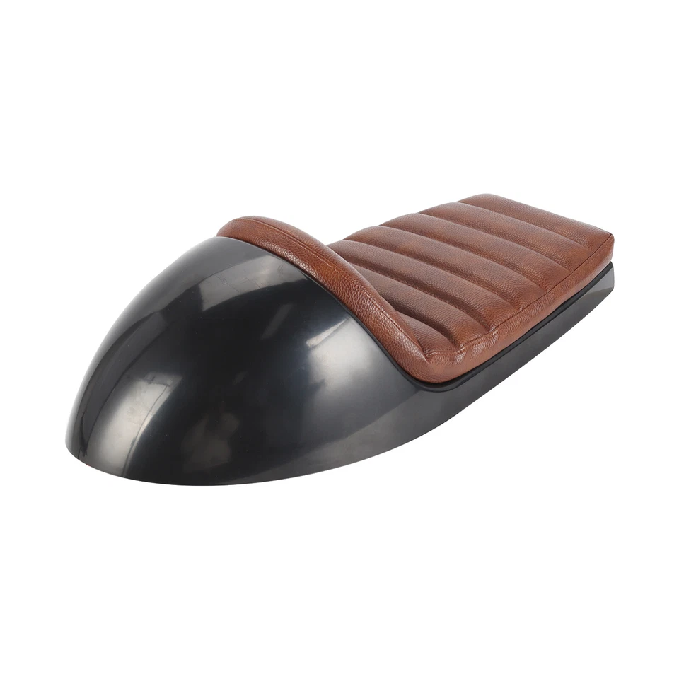 For Suzuki GT Yamaha Motorcycle Universal Cafe Racer Seat Flat Hump Saddle Brown — 第 2/4 张图片