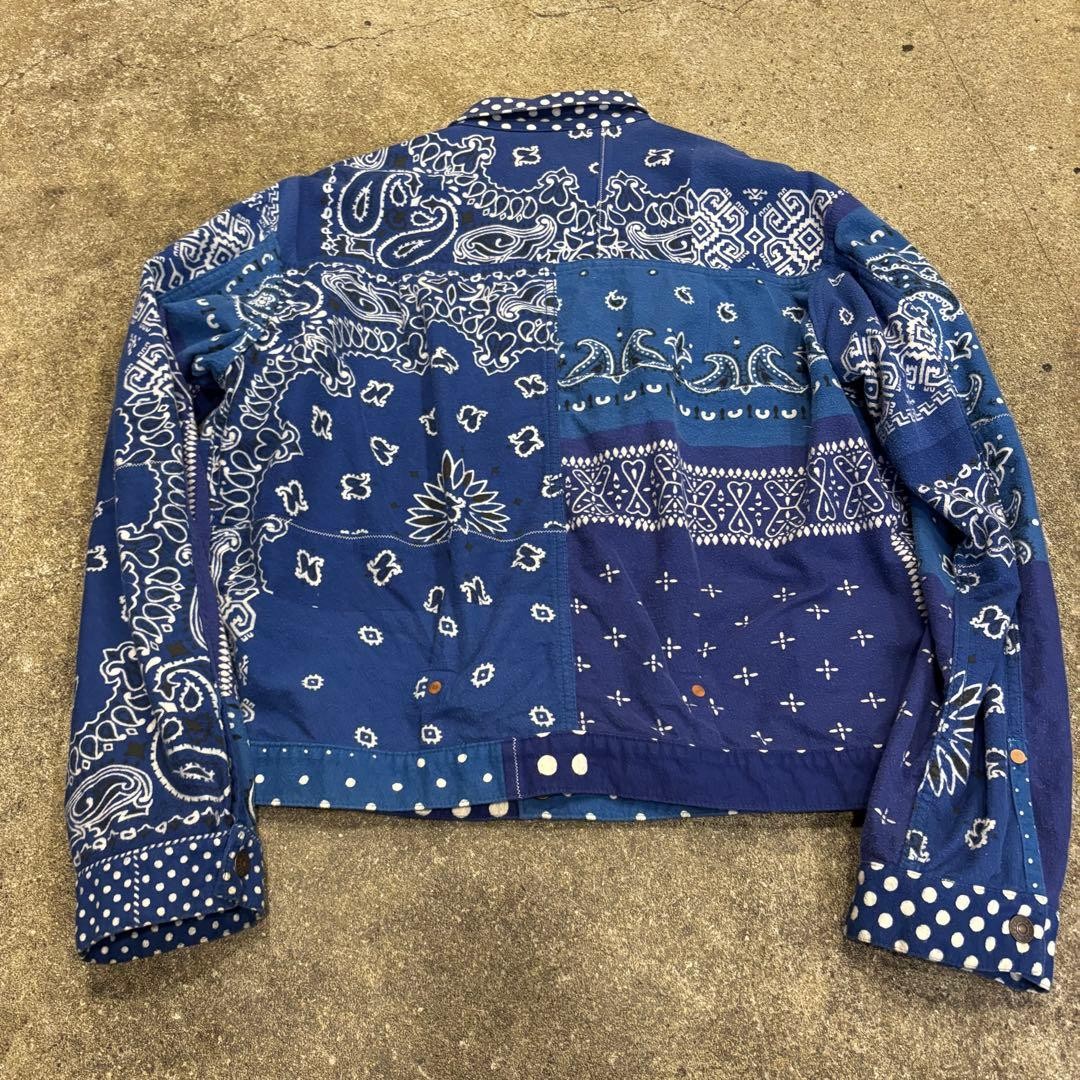 USED KAPITAL REVERSIBLE PATCHWORK JACKET GOOD - image 2