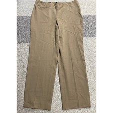 Talbots Heritage Khaki Dress Pants Womens 14P Petite Tan Straight Leg MSRP 109