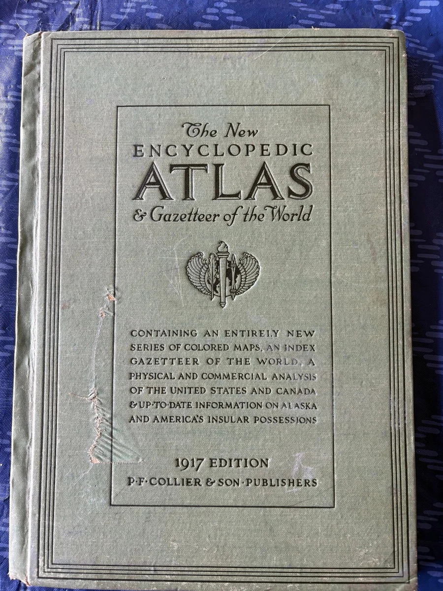 Antique World Atlas 1910-1919 Date Range Just Listed 2026