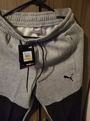 NWT Men's PUMA Zip Pockets Train Graphic Knit  Medium Gray Heather Small