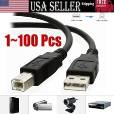 NEW USB 2.0 A TO B High Speed Printer Scanner Premium Cable Cord 1.5m Lot
