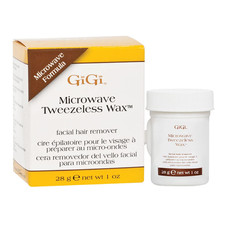 Microwave Tweezeless Wax - Non-Strip Facial Hair Remover, Honey-Infused, 1 Oz