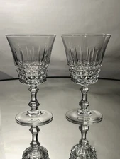 Vintage W.M. Dalton French Lead Crystal Unit No. 1- 2 Goblet Glasses- New in Box