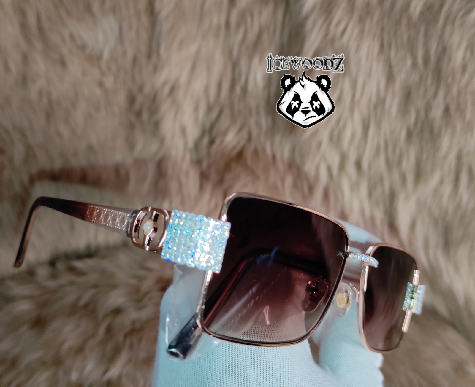 diamond buffs sunglasses men's women's LUXURY glasses retro Gold buff's Tan Lens