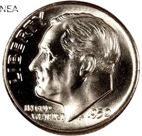 1950 Roosevelt Dime ~ Gem BU *Full Torch - FT* ~~ Better Date!