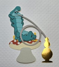 Alice in Wonderland, Caterpillar. Scrapbook, Card making Paper Piecing