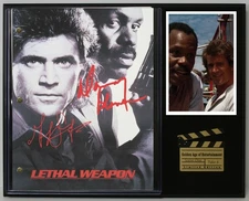 Lethal Weapon Reproduction Signed Movie Script Wood Plaque Display 