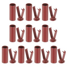 Shoe Lace Tips, 10 Pack Metal Alloy Shoelace Head, Dark Red