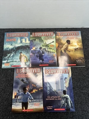 “I Survived…” Lauren Tarshis Graphic Novel Book Lot Of 5 Boys Reading Homeschool - Image 1 of 4