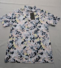New Mens Bad Birdie Golf Performance Polo Shirt Size Small Savannah Swing