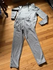 Under Armour 2Piece Sweatsuit fleece Lined Mens S Gray 1/4 Zip Set EUC