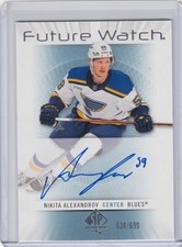 /699 Nikita Alexandrov RC Auto ▪ 2022-23 UD SP Authentic Future Watch Autographs