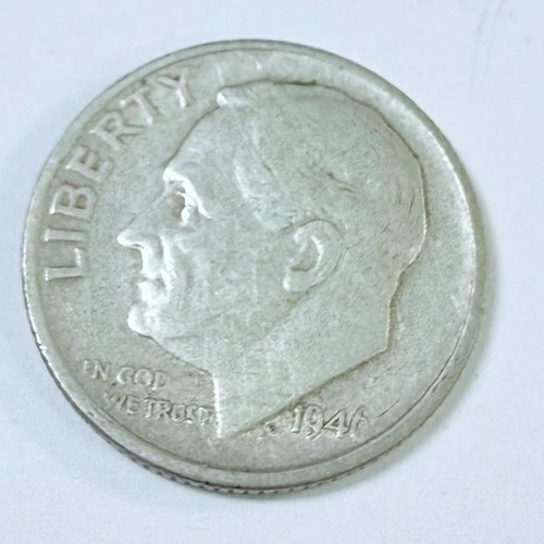 1946-S Roosevelt Dime 90% Silver 10c US Coin, VERY FINE CONDITION #6942
