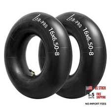 2-Pack 16x6.50-8 Inner Tubes with TR-87 Bent Valve Stems 16x6.50-8,TR-87
