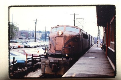 CSS-802 Gary in Dec74 Ektachrome Train Photo Slide 35mm Chicago South Shore