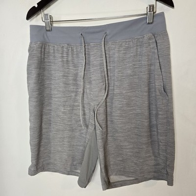 Lululemon The Shorts Large Gray Linerless Updated 9 Inch Running Yoga