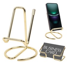 Gold Desk , Electroplated Metal Holder and Bussiness Card Stand, Cute Office ...
