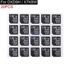 20PCS Capacity Sticker 1.92T SAS 24GB SSD For DELL DXD9H X7K8W Hard Tray Caddy