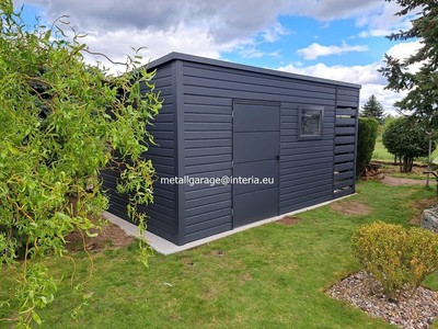 4X2.5 Garage Hobbyraum Gartenbox Gartenhaus Lagerbox Blechgarage Schuppen*