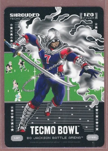 2026 Bo Jackson Battle Arena Tecmo Bowl Steel #137 Shrouded - C.J. Stroud